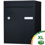 Boite à colis Atout 1 porte Noir Sablé RAL 2100MS