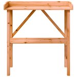 vidaXL Table à plantes avec étagère marron 78x38x82 5 cm bois de sapin