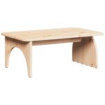 vidaXL Table basse Naturel 80 x 50 x 31 cm Bois massif en pin