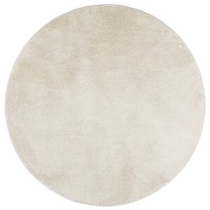vidaXL Tapis OVIEDO à poils courts beige Ø 120 cm