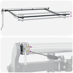vidaXL Auvent Rétractable Multicolore 400 x 200 cm