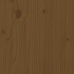 vidaXL Tête de lit Marron miel 206x4x100 cm Bois massif de pin