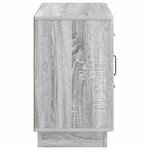 vidaXL Buffet Sonoma gris 89 x 34 5 x 57 cm Bois d'ingénierie