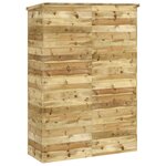 vidaXL Abri à outils de jardin 123x45x171 cm Bois de pin imprégné