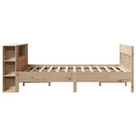vidaXL Lit bibliothèque sans matelas 140x190 cm bois de pin massif