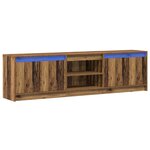 vidaXL Meuble TV Marron 180 x 34 x 50 cm Bois d'ingénierie