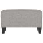 vidaXL Banc Gris clair 70x35x41 cm Tissu