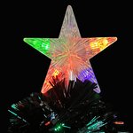 vidaXL Sapin de Noël et flocons de neige LED Noir 64 cm Fibre optique