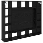 vidaXL Armoire Miroir Chêne noir 91 x 15 x 76.5 cm Bois d'ingénierie