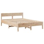 vidaXL Cadre de lit sans matelas 140x190 cm bois de pin massif