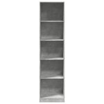 vidaXL Garde-robe Gris béton 50 x 50 x 200 cm Aggloméré