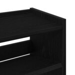 vidaXL Étagère à chaussures noir 60x25x62 cm bois d'ingénierie