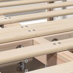 vidaXL Cadre de lit avec stockage Blanc 120 x 190 cm bois
