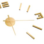 vidaXL Horloge murale 3D Design moderne Doré 100 cm XXL