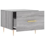vidaXL Tables basses 2 Pièces sonoma gris 50x50x40 cm bois d'ingénierie