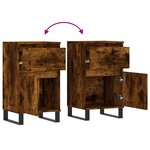 vidaXL Buffet chêne fumé 40x35x70 cm bois d'ingénierie