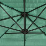 vidaXL Parasol de jardin avec mât en acier vert 300x200x250 cm