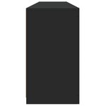 vidaXL Buffet avec lumières LED noir 162x37x67 cm