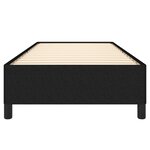 vidaXL Cadre de lit sans matelas noir 90x200 cm tissu