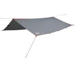 vidaXL Bâche de camping gris et orange 360x294 cm imperméable