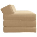 vidaXL Canapé-lit pliable Vert Gris 120 x 60 x 49 cm Tissu