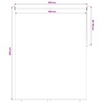 vidaXL Store roulant extérieur protection UV Noir 100 x 230 cm (L x H)