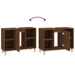 vidaXL Meuble d'évier chêne marron 80x33x60 cm bois d'ingénierie