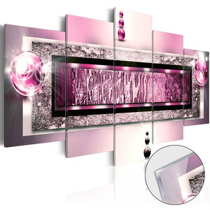 Tableau sur verre acrylique - cyclamen dream [glass] l x h en cm 100x50