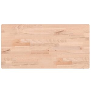 vidaXL Dessus de table 80x40x2 5 cm rectangulaire bois massif de hêtre