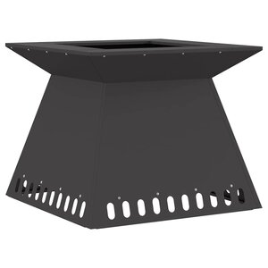 vidaXL Braise Noir 60 x 60 x 50 cm Acier laminé à froid