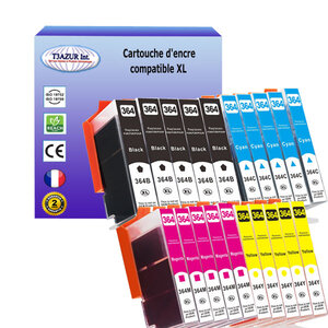 20 Cartouches compatibles avec HP PhotoSmart B110c, B110d, B110e, B209, B209a, B209c, C309, C309a, C309g, C309h remplace HP n°364 XL - T3AZUR