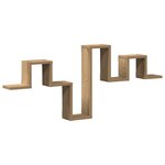vidaXL Étagère murale en chêne artisan de 104 5x10x43 cm en bois d'ingénierie