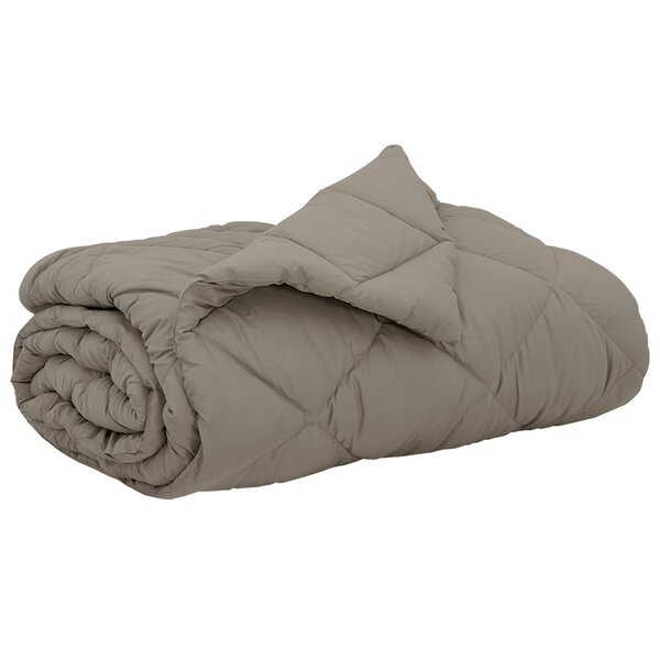 vidaXL Duvet d'été simple Gris clair 240 x 260 cm Microfibre