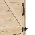 vidaXL Abri de jardin Naturel 59 5 x 56 x 176 5 cm Bois d'ingénierie