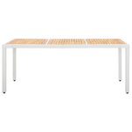 vidaXL Ensemble à manger d'extérieur 9 Pièces Résine tressée Blanc