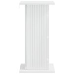 vidaXL Support de Plante Blanc brillant 30 5 x 30 x 60 5 cm