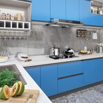 vidaXL Films autoadhésifs pour meubles 2 Pièces Azuré 500x90 cm PVC