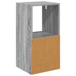vidaXL Table de chevet Gris Sonoma 35 x 32 x 68 5 cm Bois d'ingénierie