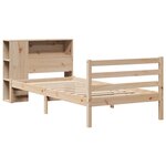 vidaXL Lit bibliothèque sans matelas 90x190 cm bois de pin massif