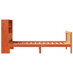 vidaXL Lit bibliothèque sans matelas cire marron 90x190 cm pin massif