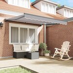 vidaXL Cadre d'auvent Gris clair 300 x 250 cm
