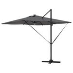 vidaXL Parasol Roma Anthracite 286 x 285 x 270 cm Aluminium  Polyester
