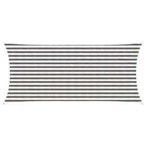 vidaXL Voile d'ombre 2 x 4 5 m HDPE Rectangulaire Gris clair et blanc