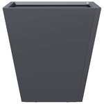vidaXL Jardinière anthracite 30x30x30 cm acier