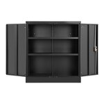 Armoire bureau verrouillable 57 x 21 x 110 cm acier noir 14_0006030