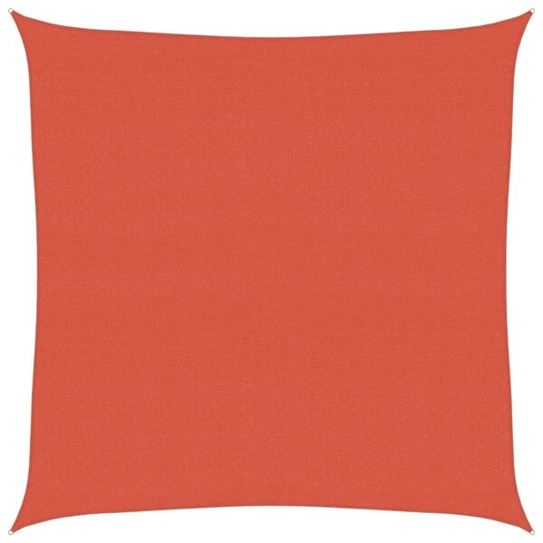 vidaXL Voile d'ombrage 160 g/m² Terre cuite 6x6 m PEHD