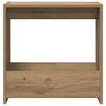 vidaXL Table d'appoint chêne artisanal 50x26x50 cm bois d'ingénierie