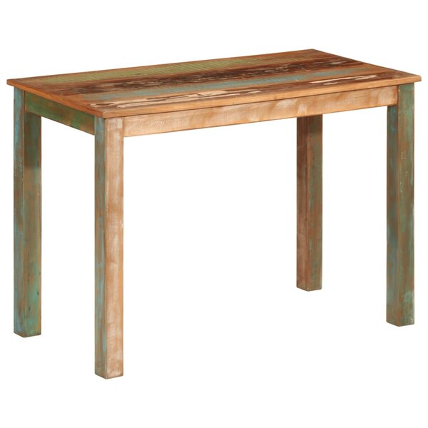 vidaXL Table de salle à manger 110x55x76cm Bois massif de récupération