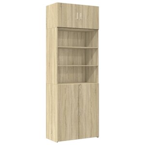 vidaXL Armoire de rangement chêne sonoma 80x42 5x225 cm