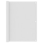 vidaXL Écran de balcon Blanc 120x500 cm PEHD